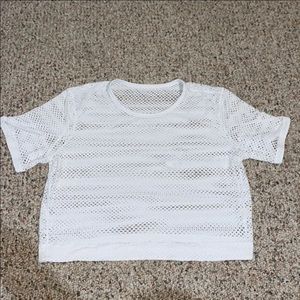 Lululemon mesh crop top